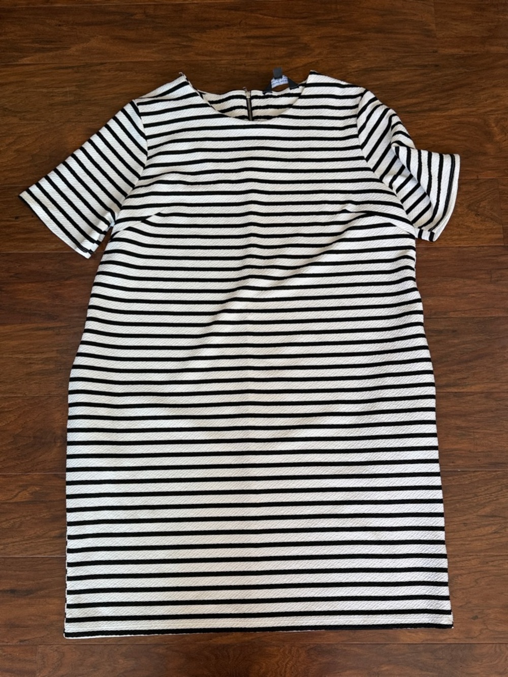 Dorothy Perkins Black & White Striped Midi Shift Dress